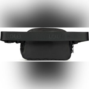 Lolë Jamie Belt Bag Black Monogrammed